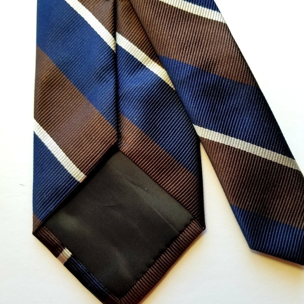 Sale 5/$25 Merona Men's 100% Silk Striped Necktie - Picture 3 of 4